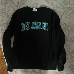 Champion Black University of Delaware Crewneck